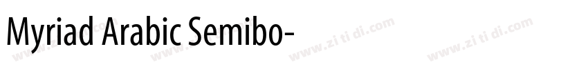 Myriad Arabic Semibo字体转换